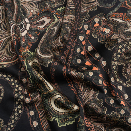 Mood Exclusive Black Octopus's Garden Stretch Cotton Sateen