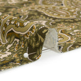 Mood Exclusive Olive Paisley Party Stretch Cotton Sateen