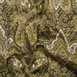 Mood Exclusive Olive Paisley Party Stretch Cotton Sateen