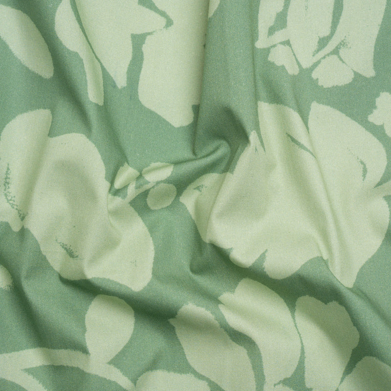 Mood Exclusive Green Veranda Views Stretch Cotton Poplin