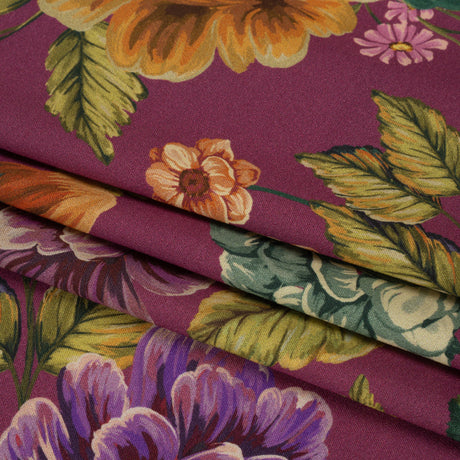 Mood Exclusive Mulberry Jam Stretch Sustainable Rayon Batiste