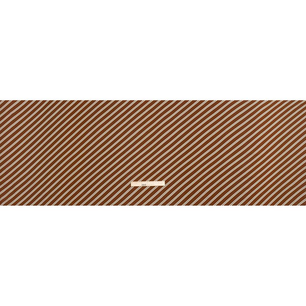 Mood Exclusive Brown Stripe Down Viscose Woven
