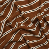Mood Exclusive Brown Stripe Down Viscose Woven