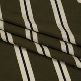 Mood Exclusive Olive Stripe Down Viscose Woven
