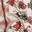 Tencel Woven Print - Red, Green and White Intricate Abstracts - Mood Exclusive Table Settings