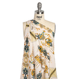 Tencel Woven Print - Yellow, Teal and White Intricate Abstracts - Mood Exclusive Table Settings