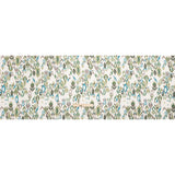 Tencel Woven Print - Forest Green and Teal Fanciful Ikat Florals - Mood Exclusive Raindrops on Roses