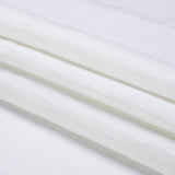 Otta White Polyester Chenille Woven