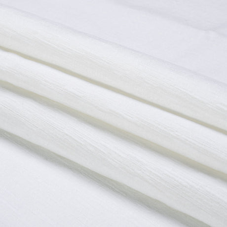 Otta White Polyester Chenille Woven