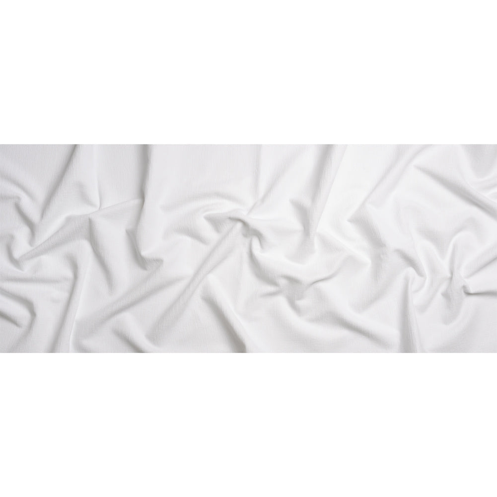 Otta White Polyester Chenille Woven