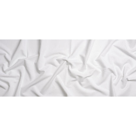 Otta White Polyester Chenille Woven