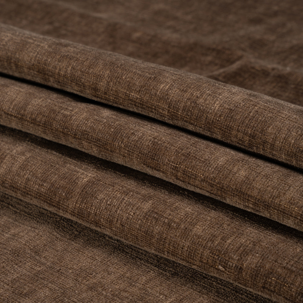 Otta Chocolate Polyester Chenille Woven