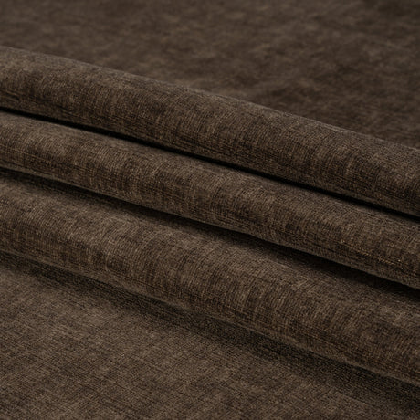 Otta Brown Polyester Chenille Woven