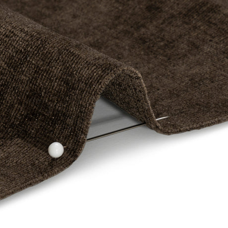 Otta Brown Polyester Chenille Woven