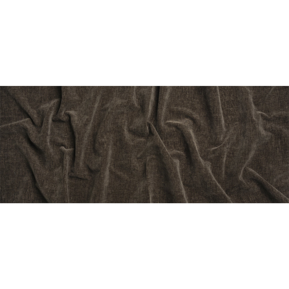 Otta Brown Polyester Chenille Woven