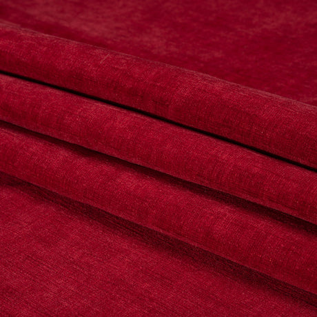 Otta Red Polyester Chenille Woven