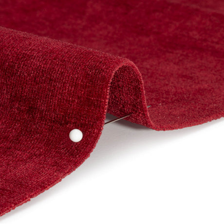 Otta Red Polyester Chenille Woven