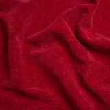 Otta Red Polyester Chenille Woven