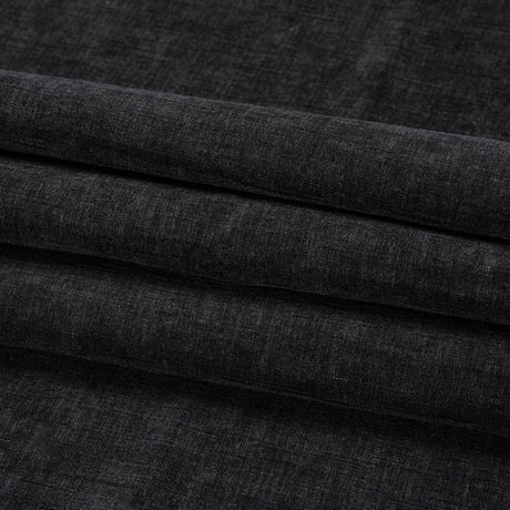 Otta Black Polyester Chenille Woven