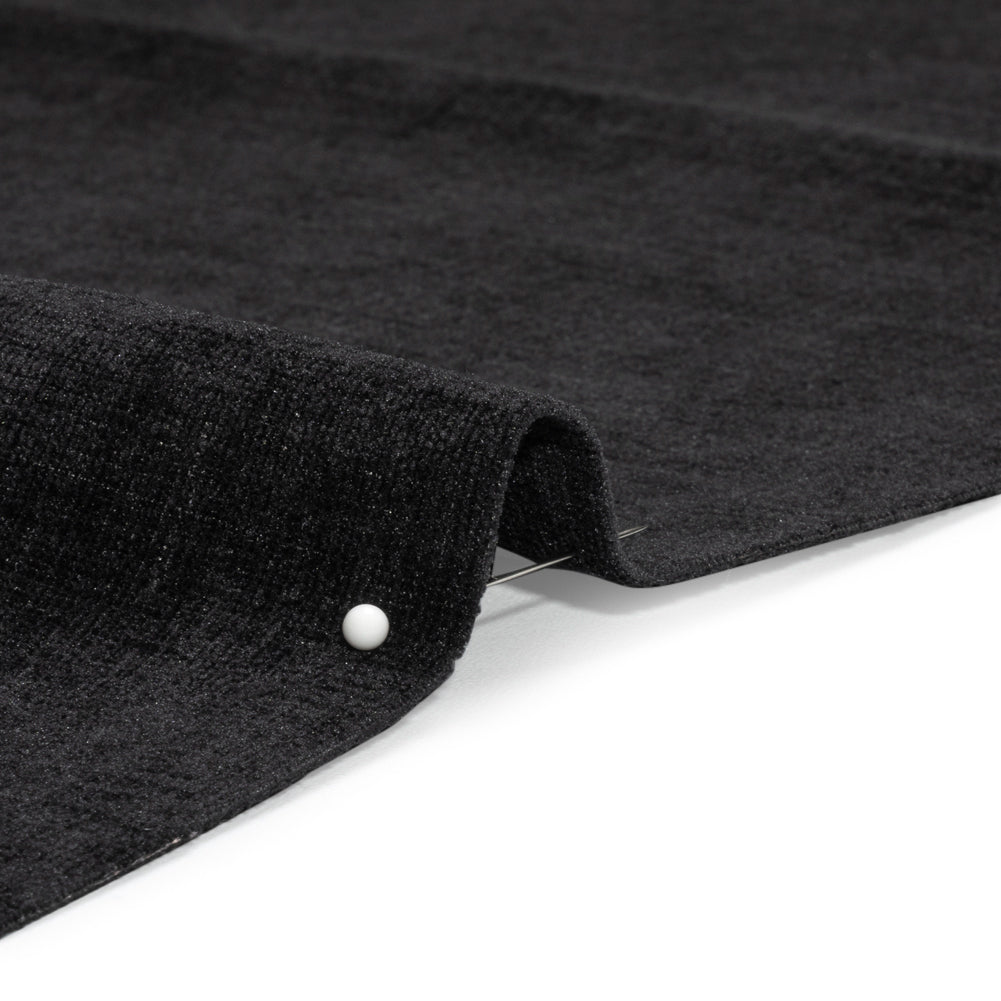 Otta Black Polyester Chenille Woven