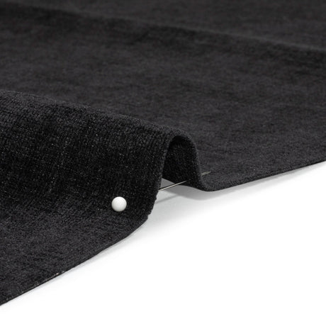 Otta Black Polyester Chenille Woven
