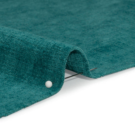 Otta Teal Polyester Chenille Woven