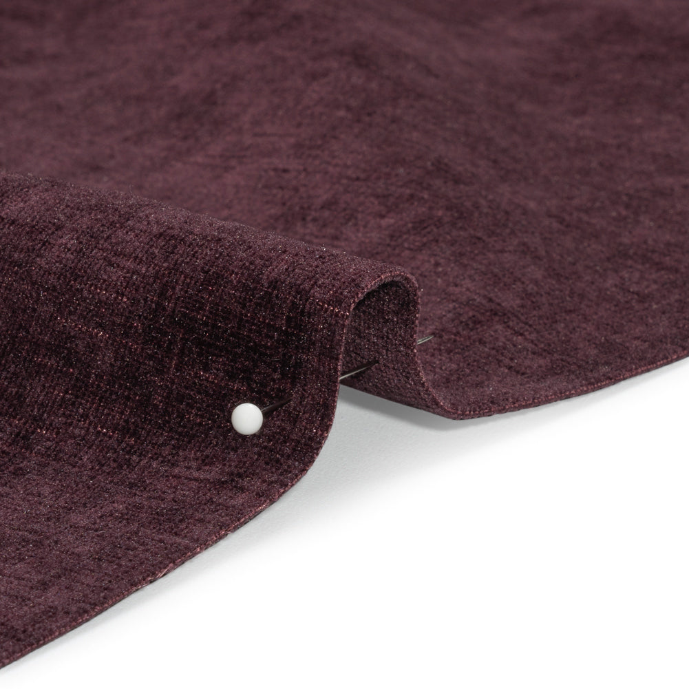 Otta Eggplant Polyester Chenille Woven