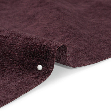 Otta Eggplant Polyester Chenille Woven