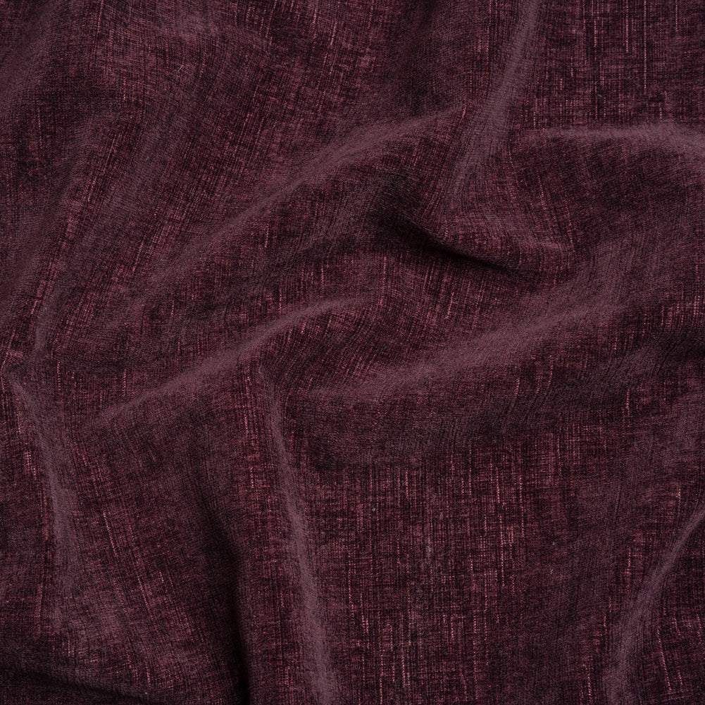 Otta Eggplant Polyester Chenille Woven