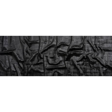 Kasa Black Crosshatching Embossed Knit Velvet
