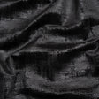 Kasa Black Crosshatching Embossed Knit Velvet