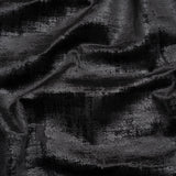 Kasa Black Crosshatching Embossed Knit Velvet