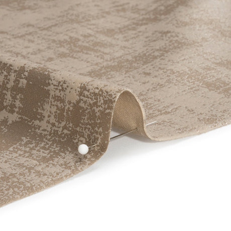 Kasa Beige Crosshatching Embossed Knit Velvet