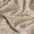 Kasa Beige Crosshatching Embossed Knit Velvet