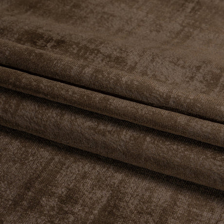 Kasa Brown Crosshatching Embossed Knit Velvet