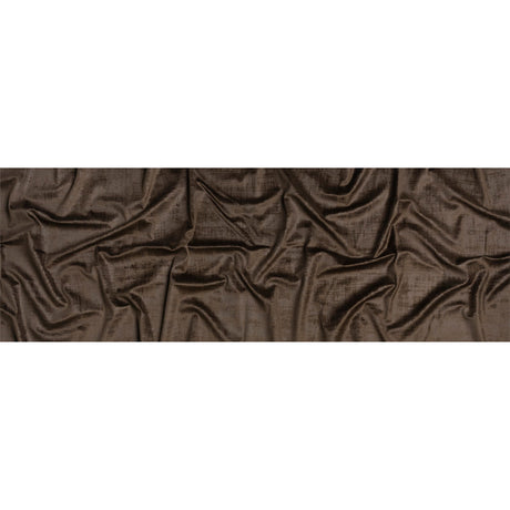 Kasa Brown Crosshatching Embossed Knit Velvet