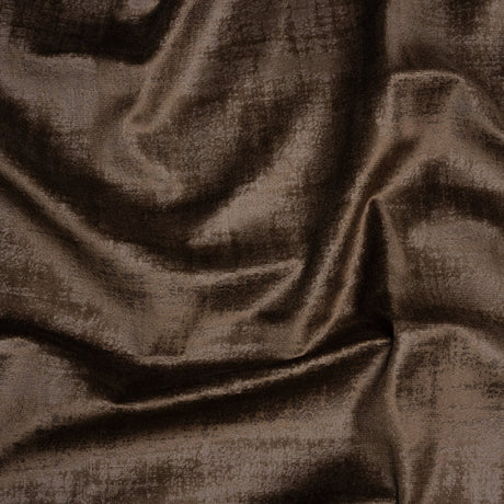Kasa Brown Crosshatching Embossed Knit Velvet