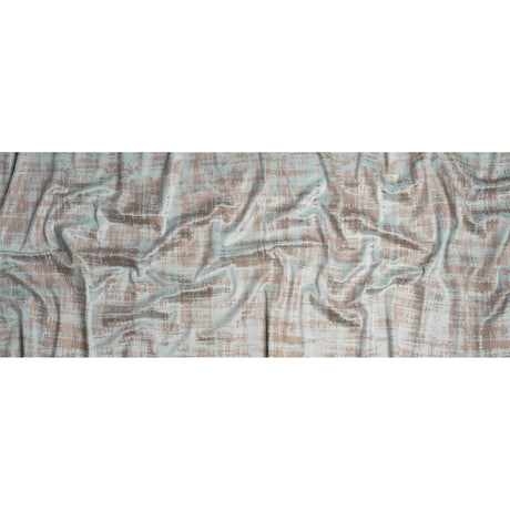 Kasa Seafoam Crosshatching Embossed Knit Velvet