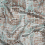 Kasa Seafoam Crosshatching Embossed Knit Velvet