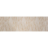 Ivory and Gold Abstract Viscose, Polyester and Linen Drapery Jacquard