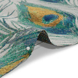 Peacock Green Peacock Feathers Upholstery Jacquard