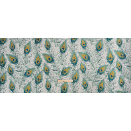 Peacock Green Peacock Feathers Upholstery Jacquard