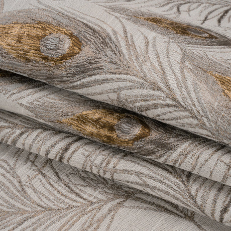 Whisper Peacock Feathers Upholstery Jacquard