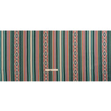 Arizona Teal Spiked Diamonds Southwestern Stripe Cotton Twill