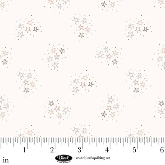 Cotton Print White Stars Sugar Dreams Fabric 44/45