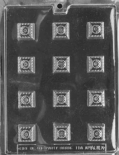 Fancy Squares Chocolate Mold - LPAO104