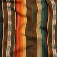 Arizona Brown, Forest and Orange Spools Stripe Cotton Twill