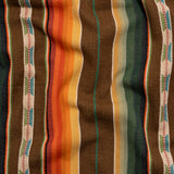 Arizona Brown, Forest and Orange Spools Stripe Cotton Twill