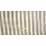 Black on White Ticking Stripes Cotton Herringbone Twill
