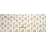 Coral, Yellow and Green Classic Floral Printed Cotton Canvas